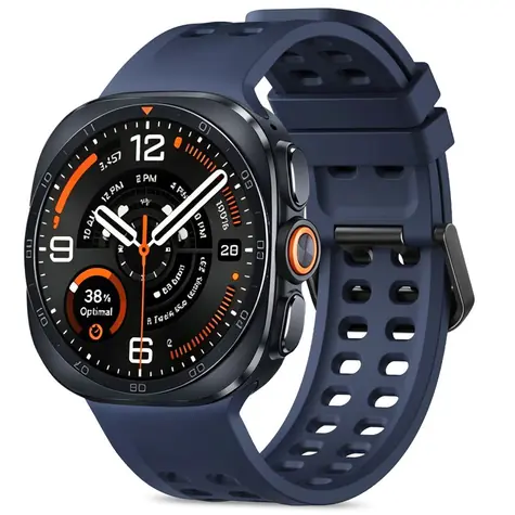 Tech-Protect Silikon-Air-Armband, dunkelblau / Armband für Samsung Galaxy Watch Ultra 47 mm / Silikon