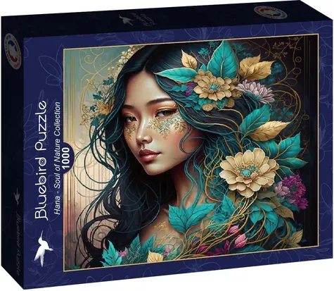 BlueBird Quadratisches Puzzle Hana / Soul of Nature Kollektion / 1000 Teile / 63,5 x 63,5 cm