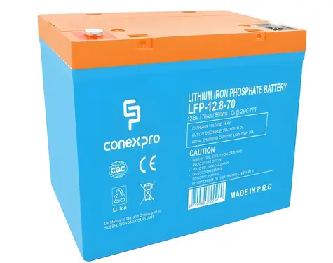 Conexpro LFP-12.8-70 / Akku / LiFePO4 / 12V / 70Ah / Bluetooth / T14