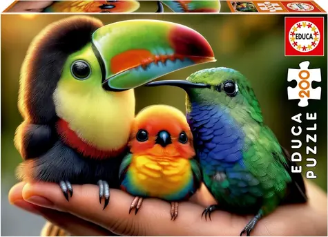 Educa Puzzle Kleine Vögel / 200 Teile