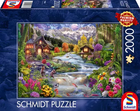 Schmidt Puzzle Gebirgsbach / 2000 Teile / 96,8 × 69,2 cm