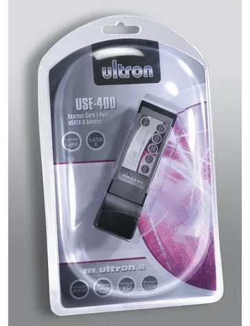 Ultron USE-400 / ExpressCard / 1x eSATA / ExpressCard 34 / Hot-Plug / 3 Gbit/s
