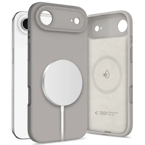 Tech-Protect Silikon MagSafe iPhone 17 Air grau / Schutzhülle / MagSafe / Silikon