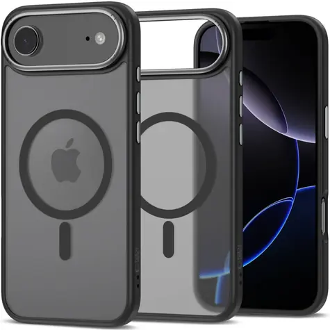 Tech-Protect MagEdge MagSafe Schutzhülle, matt schwarz/gunmetal, für Apple iPhone 17 Air / MagSafe