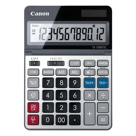 Canon TS-1200TSC / Taschenrechner / Metallgehäuse / LCD-Display / Desktop-Computer