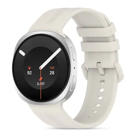 Tech-Protect Silikon-Evo-Armband beige / Armband / für Samsung Galaxy Watch 40/44/46 mm / Silikon