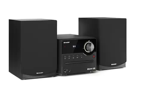 Sharp XL-B512 schwarz / Microsystem / 45 W / FM / BT 5.0 / CD / USB / 3,5 mm