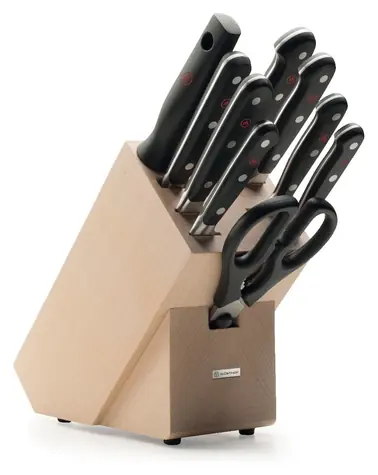 WÜSTHOF Messerblock CLASSIC light / 9-teilig / Buchenholz