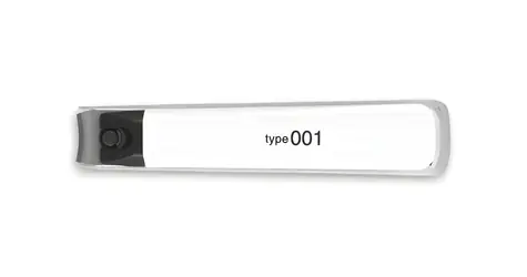 KAI Typ 001 M weiß / Nagelknipser / Hebelmechanismus / Edelstahl / integrierte Feile