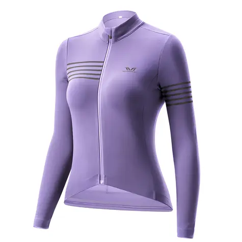 Rockbros YPW065 lila S / Damen-Radtrikot / Langarm / Herbst/Winter