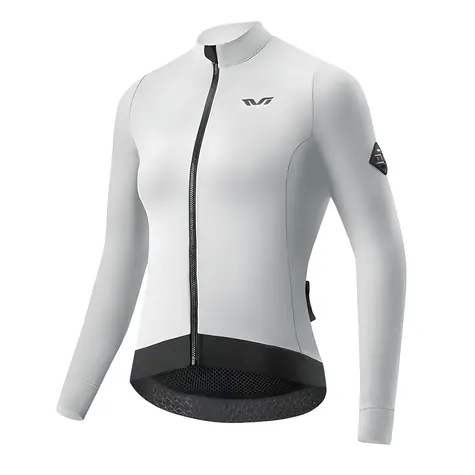 Rockbros YDWT006 TVI weiß-grau / Damen-Radtrikot / Isoliert / Herbst/Winter / Größe M