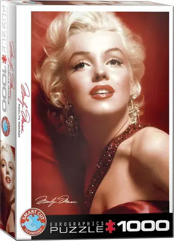 EUROGRAPHICS Puzzle Marilyn Monroe: Rotes Porträt / 1000 Teile / 48,9 × 67,6 cm