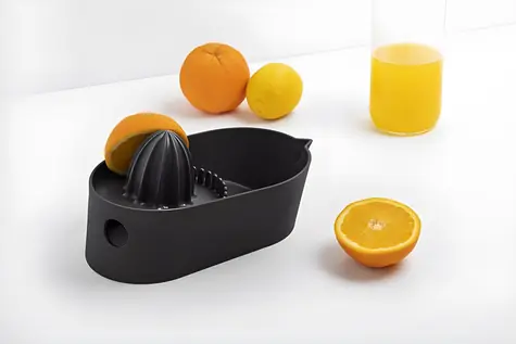 BlimPlus Oblo Carbon Black / Zitruspresse / manuell / BPA-frei