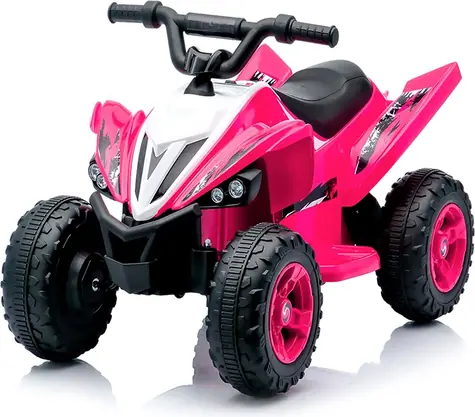CHIPOLINO Elektrofahrzeug Quad ATV Kinderfahrer pink / 2× Motor 380 / Li- ION 11,1 V/3 Ah / bis zu 5 km/h
