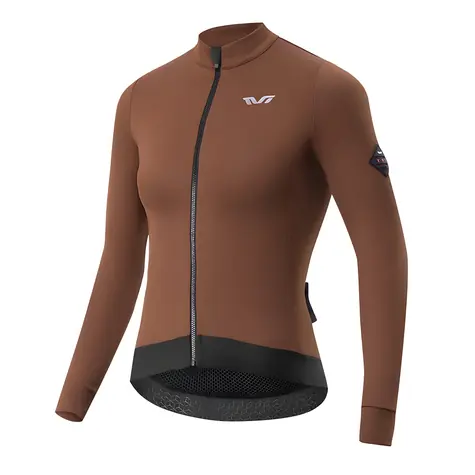 Rockbros YDWT006 braun / Damen-Radtrikot / Isoliert / Herbst/Winter / Größe M