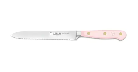 Wüsthof CLASSIC COLOUR Pink Himalayan Salt / Wurstmesser / Wellenklinge / 14 cm