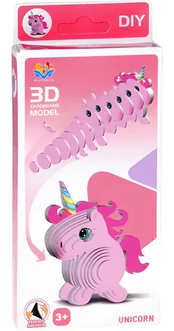 JOKOMISIADA 3D-Puzzle Einhorn / 28 Teile / 7 x 6,5 x 5 cm