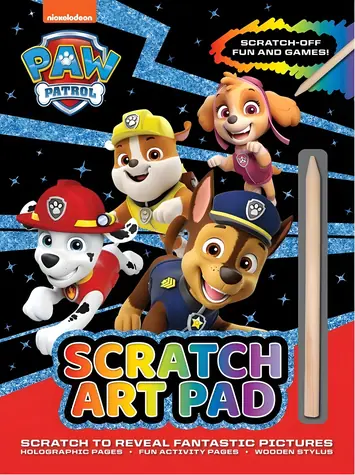 NICKELODEON Rubbelbilder Paw Patrol / 12 Bilder / Rubbelstift