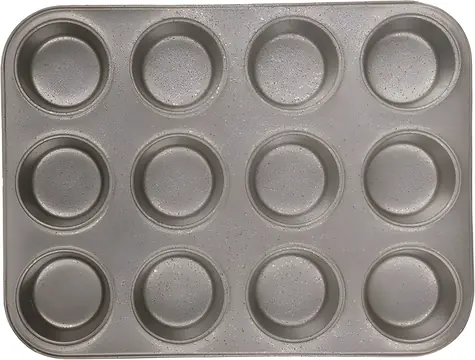 Banquet Granit-Muffinform, 12 Stück / Backform / 35 x 26,5 x 3 cm / XYNFLON-Antihaftbeschichtung
