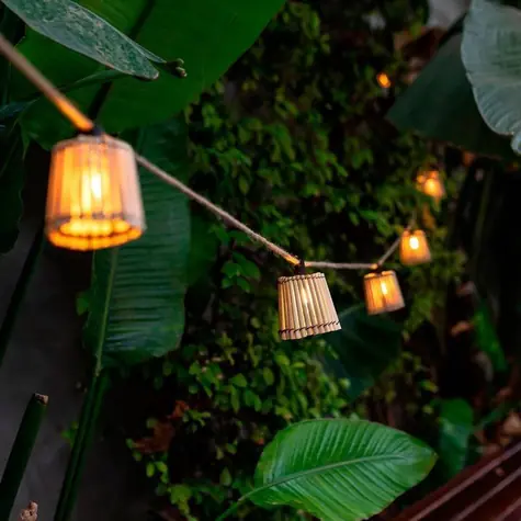 Neuer Garten Okinawa / Solargirlande / Gartenbeleuchtung