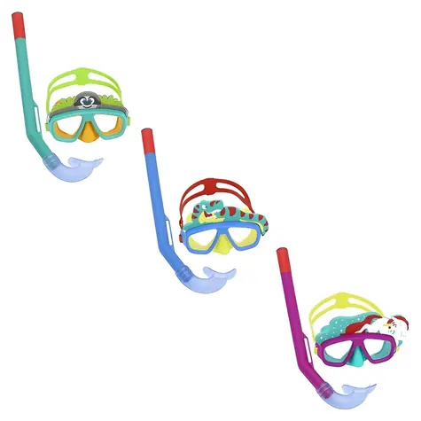 Bestway Schnorchelset Aquapals, verschiedene Farben / Verstellbare Gurte / Ab 3 Jahren