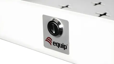 Equip hellgrau / Wandschrank / 19" / 5 HE / Stahltür / 500 x 475 mm