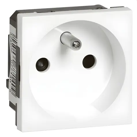 Legrand Mosaic Steckdose 2P+E 2M weiß / Steckdose / 230V / 2P+E / 2M