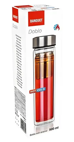 Banquet Doblo 500 ml / Teeflasche / doppelwandig / mit Sieb