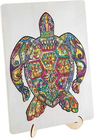 MOXY Outline Puzzle Schildkröte / 130 Teile