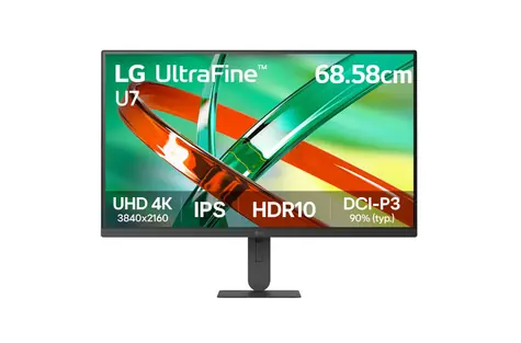 27" LG UltraFine 27U710B-B Schwarz / Monitor / IPS / 4K UHD / 60 Hz / HDMI & DP