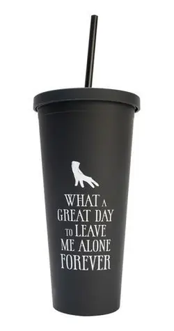 BLUESKY Becher Mittwoch 600 ml / Mit Strohhalm / Lizenzdesign