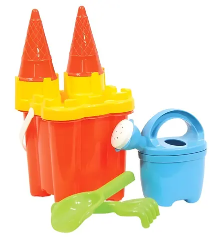 ANDRONI Sandburg-Set / Farbmix / 7 Teile / ab 3 Jahren