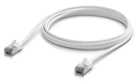 Ubiquiti UniFi Premium Cable für den Außenbereich, weiß, 2 m / Patchkabel / Cat6a / für den Außenbereich / RJ-45