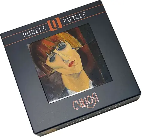 CURIOSI Quadratisches Puzzle Q Art: Frau Kisling / 66 Teile / 12,5 × 12,5 cm