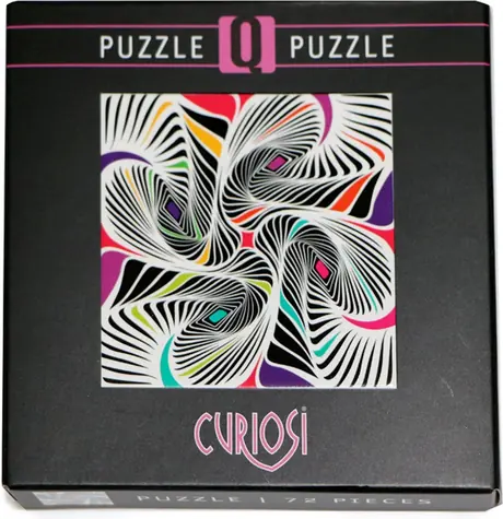 CURIOSI Quadratpuzzle Q Shake: Muster II / 72 Teile / 12,5 × 12,5 cm