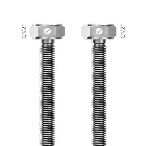 Merabell Aqua Classic / Schlauch / G1/2"-G1/2" / 35 cm / ohne PVC-Beschichtung