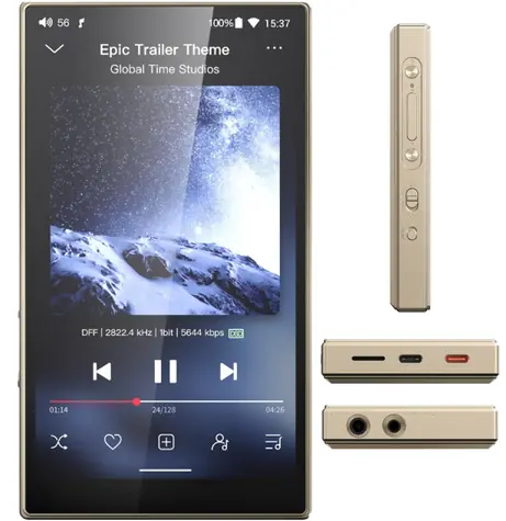 FiiO M21 Titanium Gold / Tragbarer Audioplayer