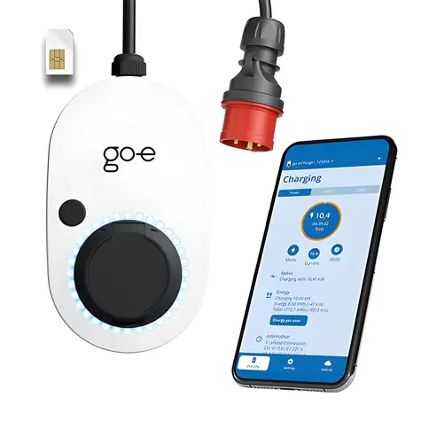 go-e Charger Gemini flex 2.0 / Wallbox / 22 kW / 32 A 3-phasig / 4G/LTE / mobile Ladestation