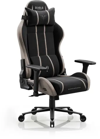 Diablo X-One 2.0 Normal schwarz-beige / Gaming-Stuhl / verstellbar / Stoff