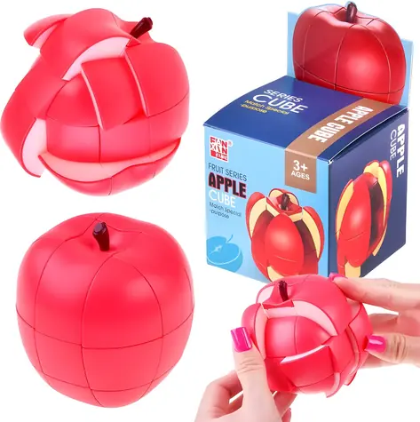 JOKOMISIADA Apple Zauberwürfel-Puzzle / 8 × 7,5 cm / für Jugendliche und Erwachsene