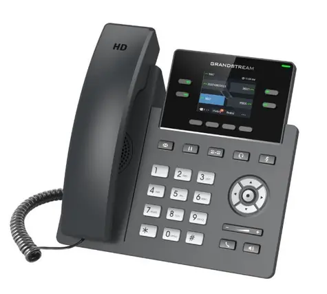 Grandstream GRP2612P / VoIP-Telefon / 2x SIP-Konten / 2,4"-TFT-Display / 16 BLF-Tasten / PoE