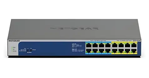 Netgear GS516UP / Switch / 16x GE / PoE++ Ultra60 / PoE-Budget 380 W / unmanaged