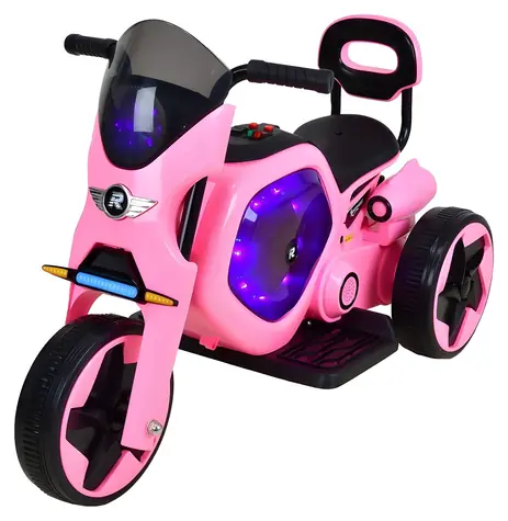 RACCEWAY® Kinder-Elektrodreirad, pink / Dreirad / 6V 25W / Tragfähigkeit 25 kg / ab 3 Jahren