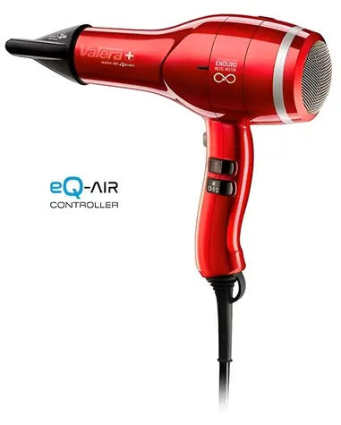 Valera Swiss Air4ever eQ rot / Haartrockner / Bürstenloser BLDC-Motor / Ionisierungsfunktion / 6 Geschwindigkeits- und Temperaturstufen / Kaltluft
