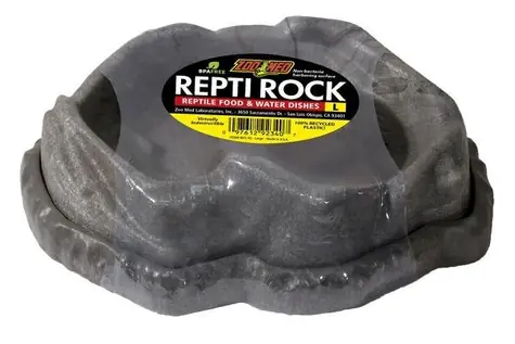 Zoomed Combo Repti Rock Futter- und Wassernapf L / Napf / Imitationsstein / Recycelter Kunststoff
