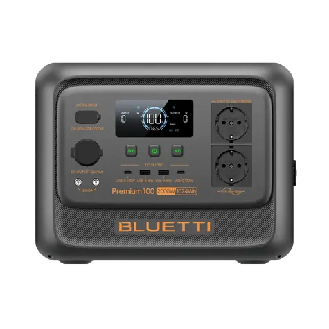 Bluetti Premium 100 V2 / Tragbare Ladestation / 1800 W / 1024 Wh / LiFePO4