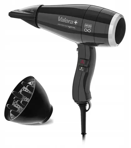 Valera Swiss Power4ever EX schwarz / Haartrockner / 2400 W / Ionentechnologie / 3 Geschwindigkeitsstufen / 3 Aufsätze