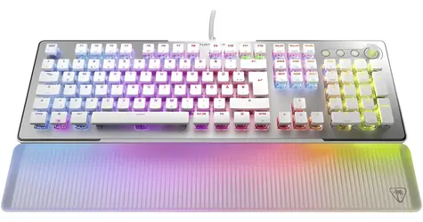 Turtle Beach Vulcan II Max weiß / Gaming-Tastatur / optisch-mechanisch / RGB / Titan II Optical Red Schalter / DE