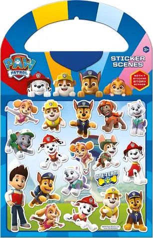 NICKELODEON Paw Patrol Stickerbuch / Wiederverwendbare Sticker / 7 Bilder