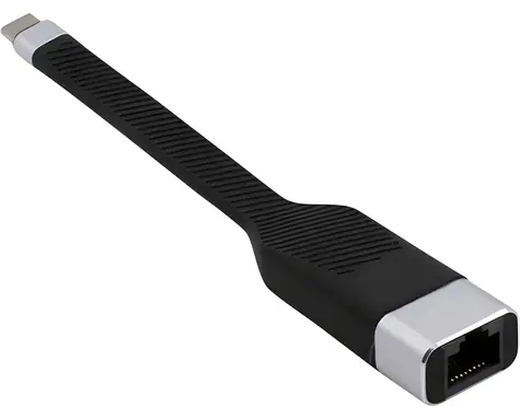 Techly ICOC USBC-RJ45 schwarz / Adapter / USB-C - RJ-45 / 1000 Mbit/s / 0,144 m